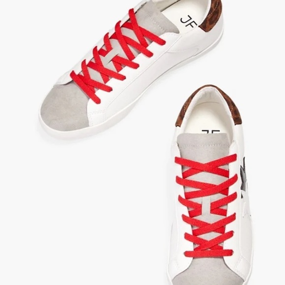 NWOB Just Fab sneakers with star print. Size 8, brand new without box. - Picture 3 of 5